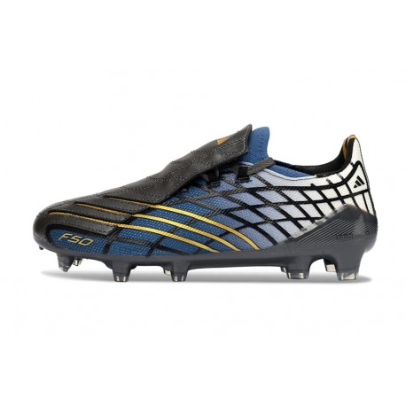 Zapatillas adidas F50 Elite FG Spider Negro Dorada Azul