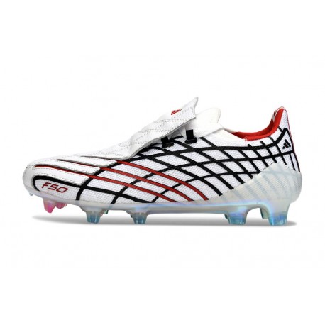 Zapatillas adidas F50 Elite FG Spider Blanco Negro Azul
