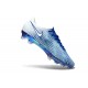 Botas de Fútbol Nike Mercurial Vapor 17 Elite FG Azul Blanco Plateada