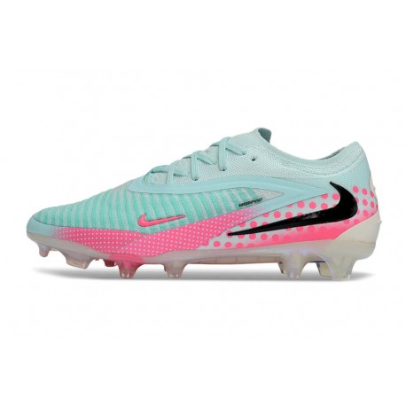 Botas de Futbol Nike Phantom 6 Elite Low FG Pistachio Frost Rosa Negro