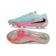 Botas de Futbol Nike Phantom 6 Elite Low FG Pistachio Frost Rosa Negro