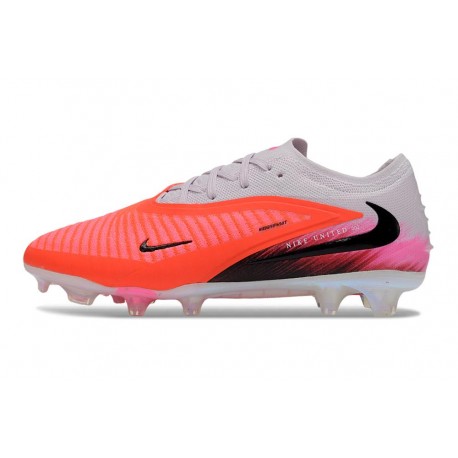 Nike Phantom 6 Elite Low FG Carmesí Brillante Rosa Degradado Gris 