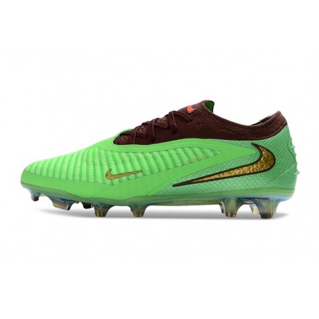 Botas de Futbol Nike Phantom 6 Elite Low FG Verde Dorada
