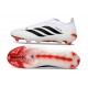 Botines de Futbol adidas Predator LL Elite FG Blanco Negro Rojo