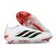 Botines de Futbol adidas Predator LL Elite FG Blanco Negro Rojo