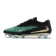 Botas de Futbol Nike Phantom 6 Elite Low FG Verde Negro Dorada