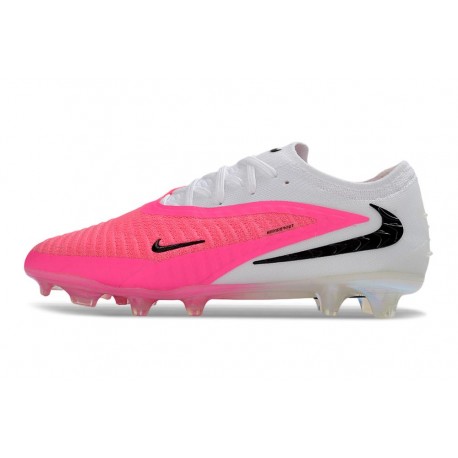 Botas de Futbol Nike Phantom 6 Elite Low FG Rosa Blanco Negro