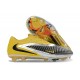 Botas de Futbol Nike Phantom 6 Elite Low FG Amarillo Negro Plateada