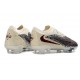 Botas de Futbol Nike Phantom 6 Elite Low FG Crema Burdeos Rojo