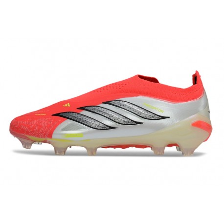 Botines adidas Predator LL Elite FG Rojo Lúcido Negro Ftwr Blanco