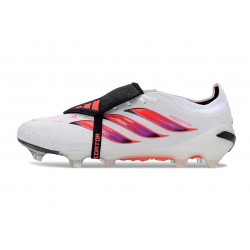 adidas Predator 26 Elite Foldover Tongue FG Blanco Rojo Negro