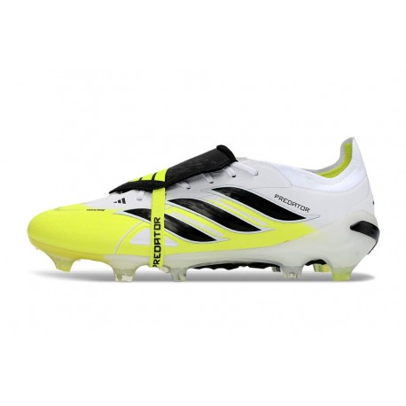 Botas de Futbol adidas Predator Elite FT FG Blanco Negro Amarillo