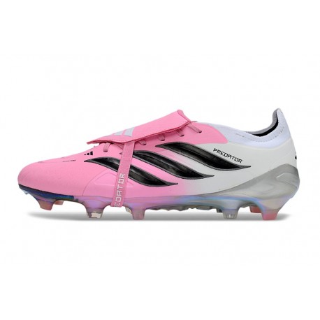 Botas de Futbol adidas Predator Elite FT FG Rosa Blanco Negro