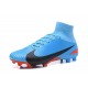 Botas de Fútbol Nuevo Nike Mercurial Superfly V FG ACC Azul Negro Rojo