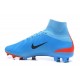 Botas de Fútbol Nuevo Nike Mercurial Superfly V FG ACC Azul Negro Rojo