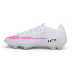 Zapatillas Nike Air Zoom Mercurial Vapor XVII Elite FG CR7 Blanco Rosa