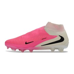 Zapatillas Nike Phantom 6 Elite High FG Rosa Blanco