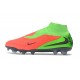 Zapatillas Nike Phantom 6 Elite High FG Hot Punch Negro Verde Strike