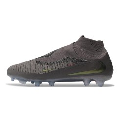 Nike Phantom 6 Elite High FG Gris Ceniza Medio Dorado Ámbar Negro