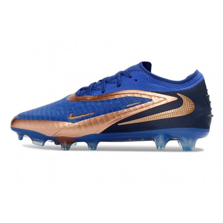Botines de Fútbol Nike Phantom 6 Elite Low FG Cian Dorado