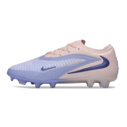 Botines de Fútbol Nike Phantom 6 Elite Low FG Azul lavanda Rosa pálido 