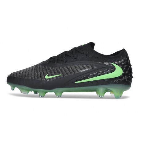 Botines de Fútbol Nike Phantom 6 Elite Low FG Negro Verde Espejismo