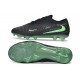 Botines de Fútbol Nike Phantom 6 Elite Low FG Negro Verde Espejismo