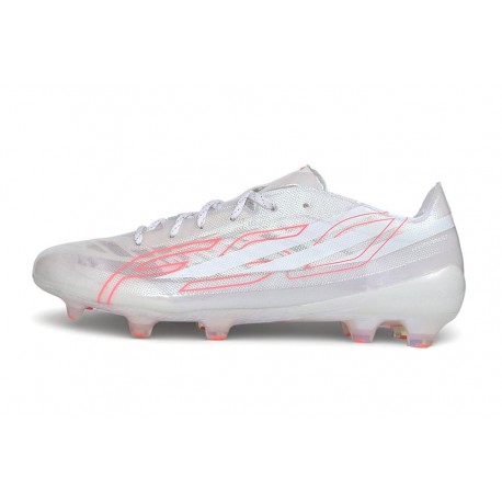 Botas de fútbol adidas F50 Hyperfast EVO FG Blanco Rosa