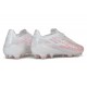 Botas de fútbol adidas F50 Hyperfast EVO FG Blanco Rosa
