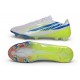 Botas de fútbol adidas F50 Hyperfast EVO FG Blanco Azul Amarillo