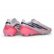 Botas de fútbol adidas F50 Hyperfast EVO FG Blanco Negro Rosa