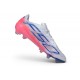 Botas de fútbol adidas F50 Hyperfast EVO FG Ftwr Blanco Morado Solar Turbo