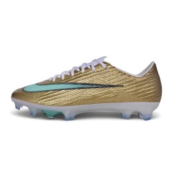Botas de fútbol Nike Mercurial Superfly 11 Elite FG Mtlc Dorado Brillo verde