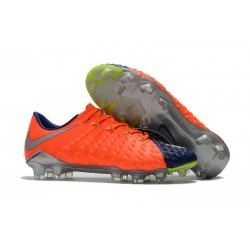 Botas de fútbol de hombre Nike Hypervenom Phantom FG Naranja Azul