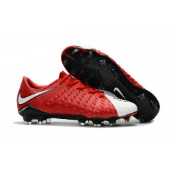 Botas de fútbol de hombre Nike Hypervenom Phantom FG Rojo Blanco
