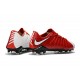 Botas de fútbol de hombre Nike Hypervenom Phantom FG Rojo Blanco