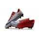 Botas de fútbol de hombre Nike Hypervenom Phantom FG Rojo Gris
