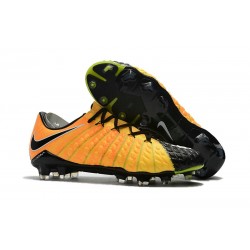 Botas de fútbol de hombre Nike Hypervenom Phantom FG Negro Amarillo