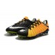 Botas de fútbol de hombre Nike Hypervenom Phantom FG Negro Amarillo