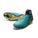 Nuevas 2017 Zapatos de Futbol Nike Magista Obra II FG - Azul Negro