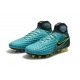 Nuevas 2017 Zapatos de Futbol Nike Magista Obra II FG - Azul Negro