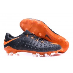 Botas de fútbol de hombre Nike Hypervenom Phantom FG Negro Naranja
