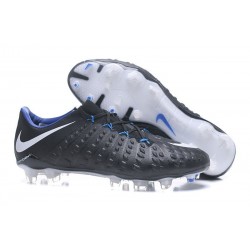 Nike Hypervenom Phantom 3 FG Zapatos de Futbol - Negro Blanco