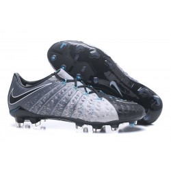 Nike Hypervenom Phantom 3 FG Zapatos de Futbol - Gris Negro