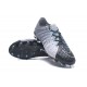 Nike Hypervenom Phantom 3 FG Zapatos de Futbol - Gris Negro