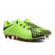 Nike Hypervenom Phantom 3 FG Zapatos de Futbol - Verde Negro