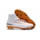 Nuevo Botas de Futbol Nike Mercurial Superfly V FG Blanco Naranja