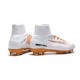 Nuevo Botas de Futbol Nike Mercurial Superfly V FG Blanco Naranja