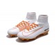 Nuevo Botas de Futbol Nike Mercurial Superfly V FG Blanco Naranja