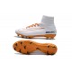 Nuevo Botas de Futbol Nike Mercurial Superfly V FG Blanco Naranja